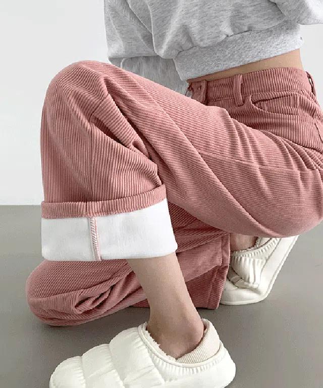 ~2XL[융털,기장선택/2만장돌파]골덴 코듀로이 벨로아 융털기모 롱와이드 팬츠