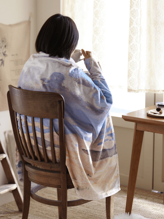 겨울노을 극세사 담요 2size