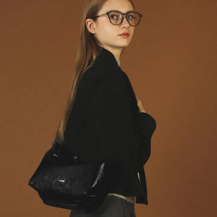 [좋은느낌 증정] 3way belted mini hobo bag - Black
