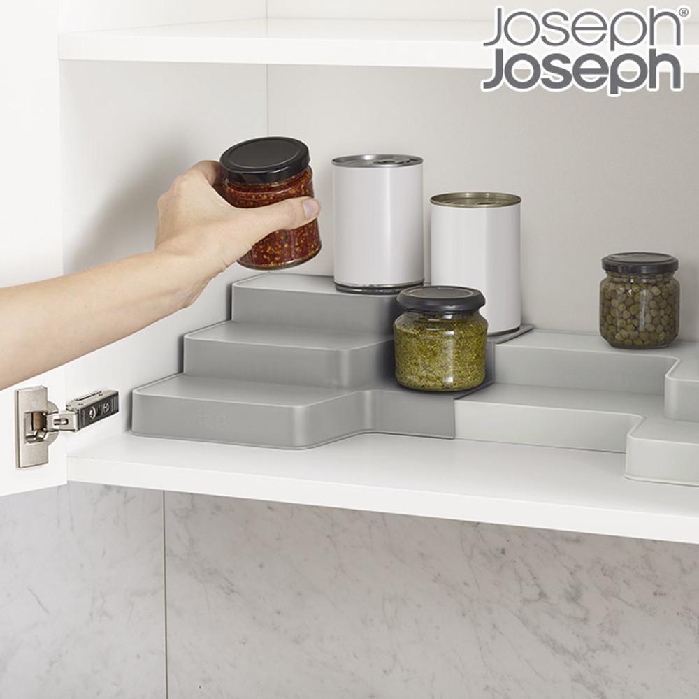 [조셉조셉] 듀오 조절식 3단 받침대(그레이) : 조셉조셉