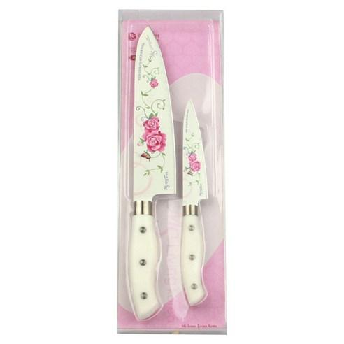 리빙코리아 핑크장미 칼세트 - 칼세트 | 쿠팡