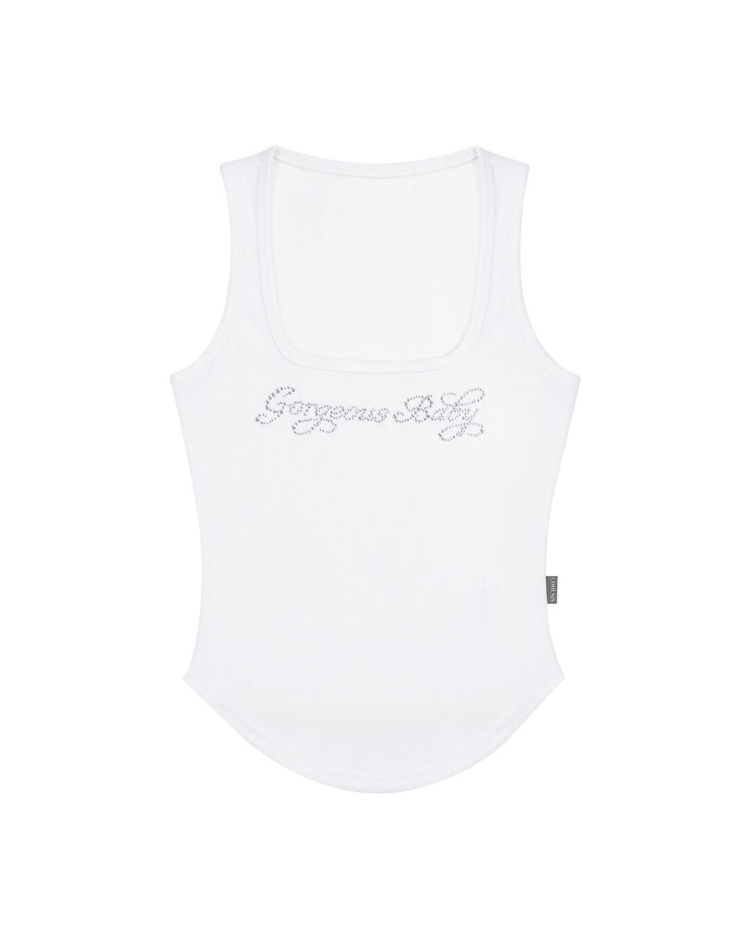 CS GORGEOUS SLEEVELESS-058 (WHITE)