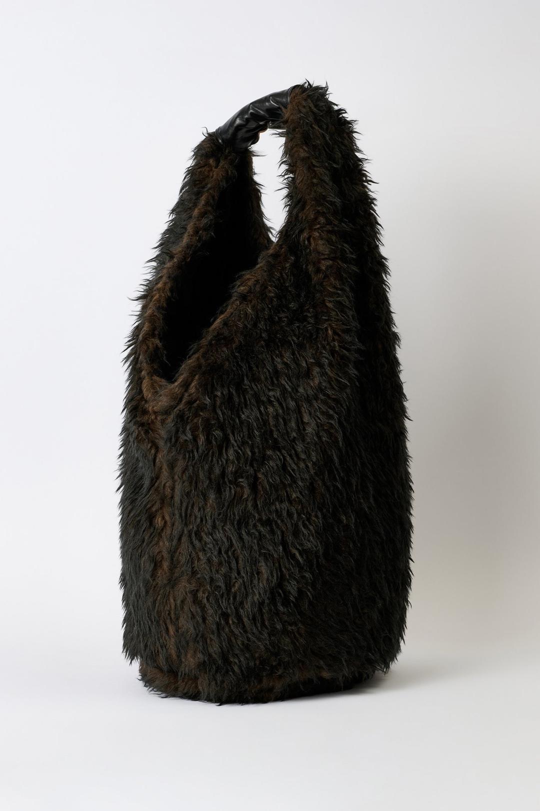 Drip Bag Ombre Brown Hairy Wool
