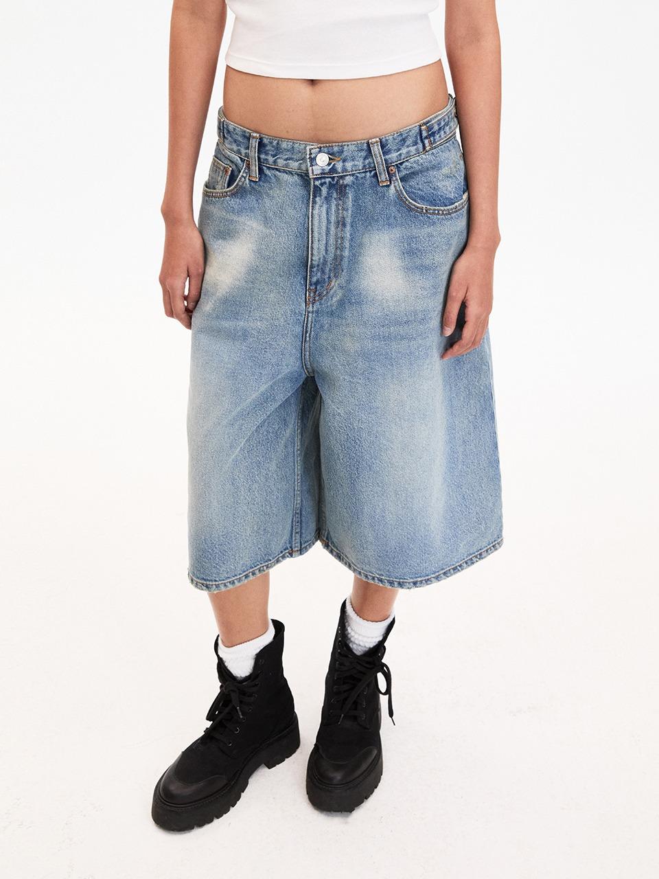 Bermuda Wide Denim_Light Blue