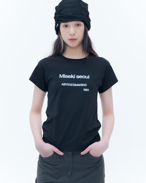 Abyssesmarins raglan short sleeves BLACK