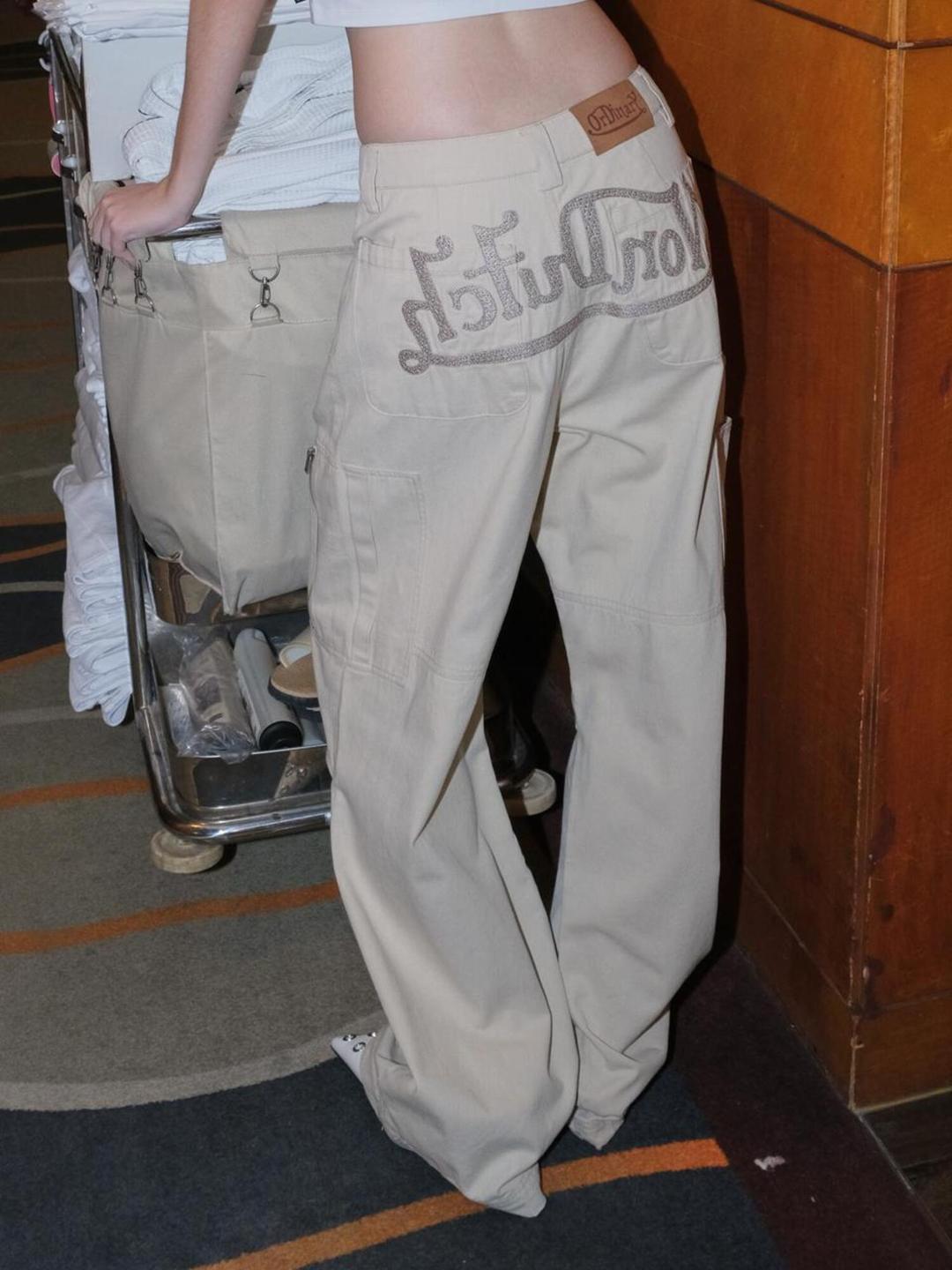 [VONDUTCH] WASHING COTTON CARGO PANTS [BEIGE]