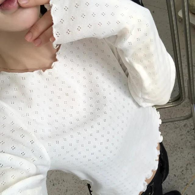 플레어 펀칭 티셔츠