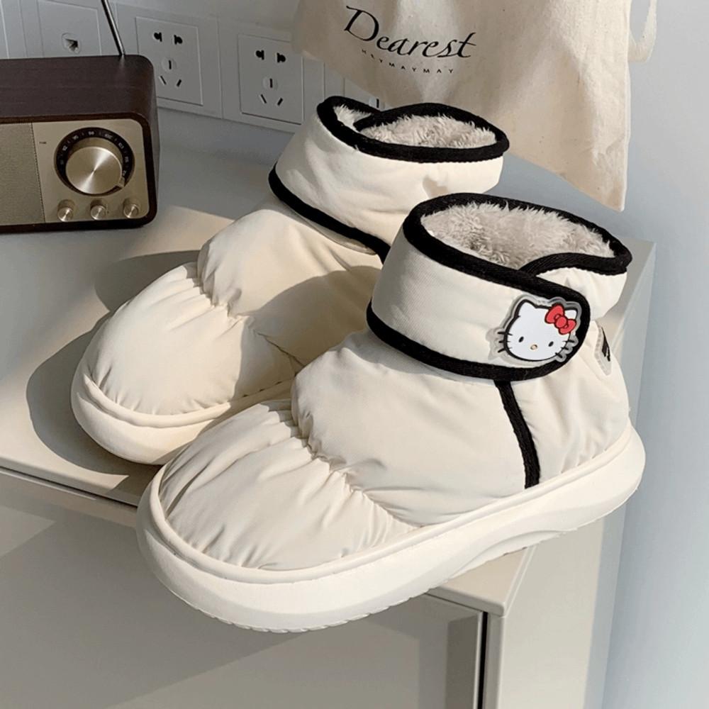 키티 패딩 부츠 겨울 털신발 방한화 기모 슈즈