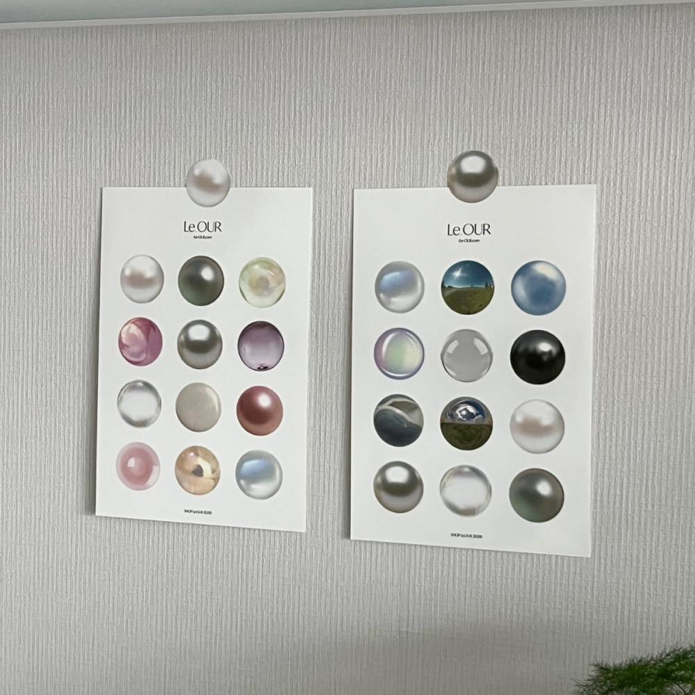 [르아워] Glory Pearl Sticker 2Types