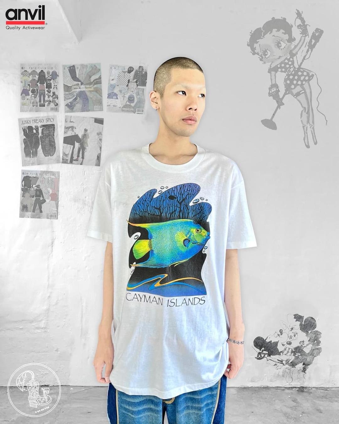 90s Anvil USA 빈티지 프린팅 반팔 티셔츠 | 후루츠패밀리