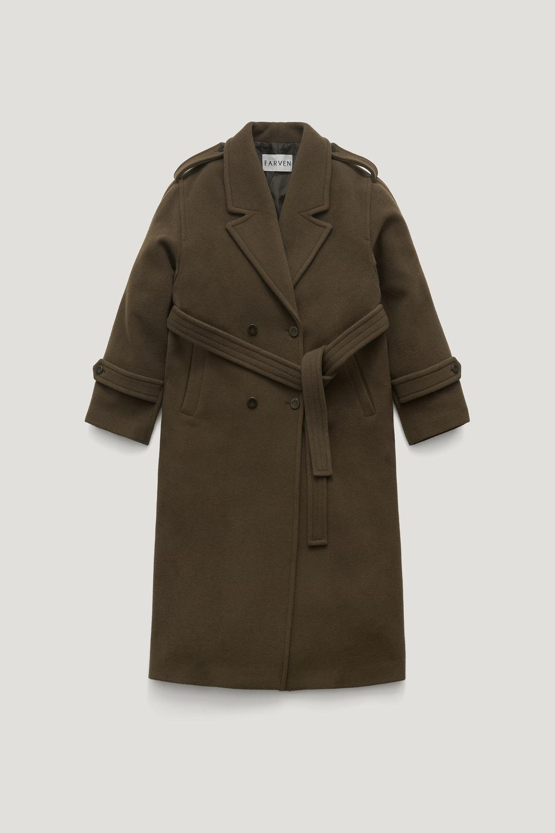 NOEL WOOL DOUBLE COAT_OLIVE KHAKI / ₩598,000