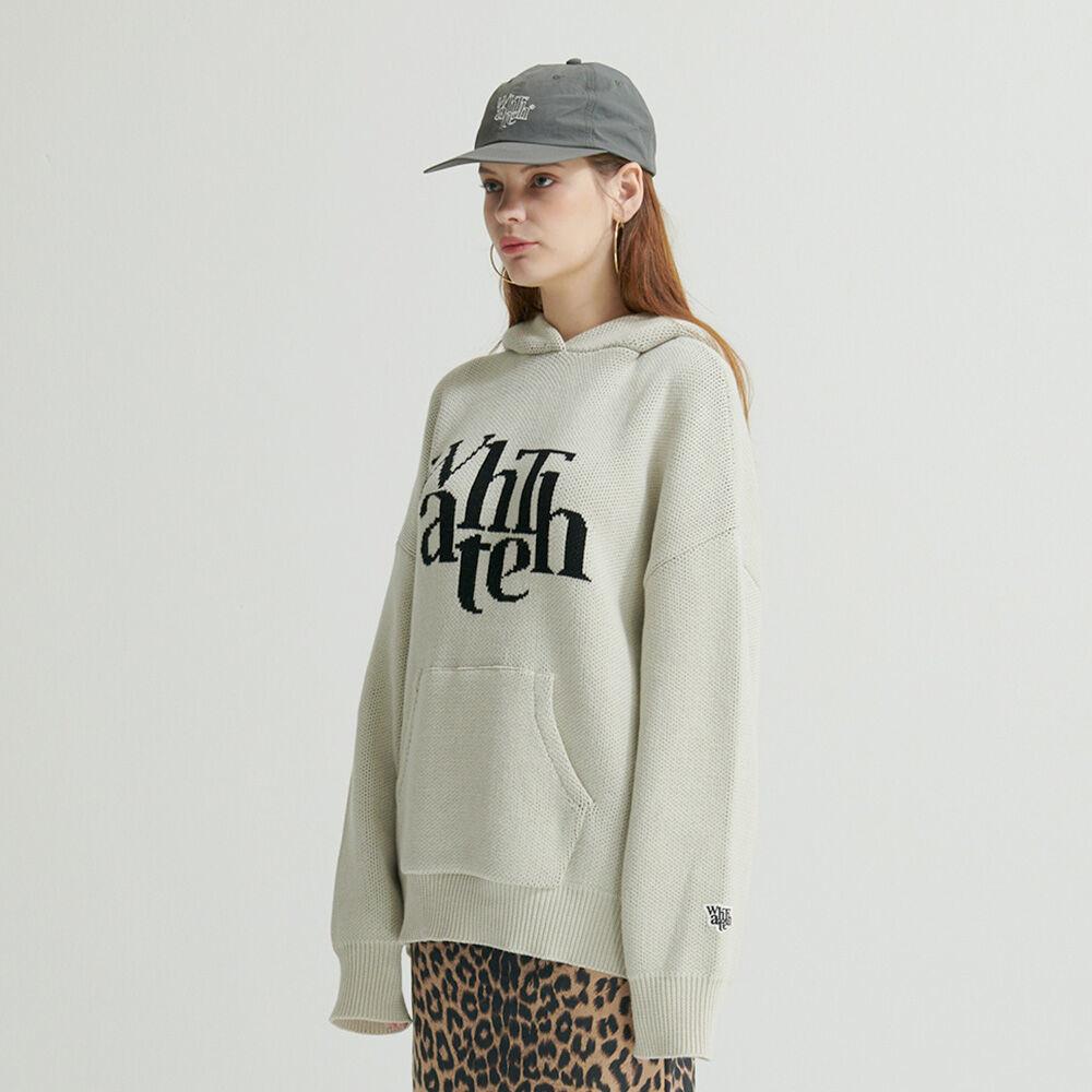 왓더웨어 니트후드티 크림(NY-126)