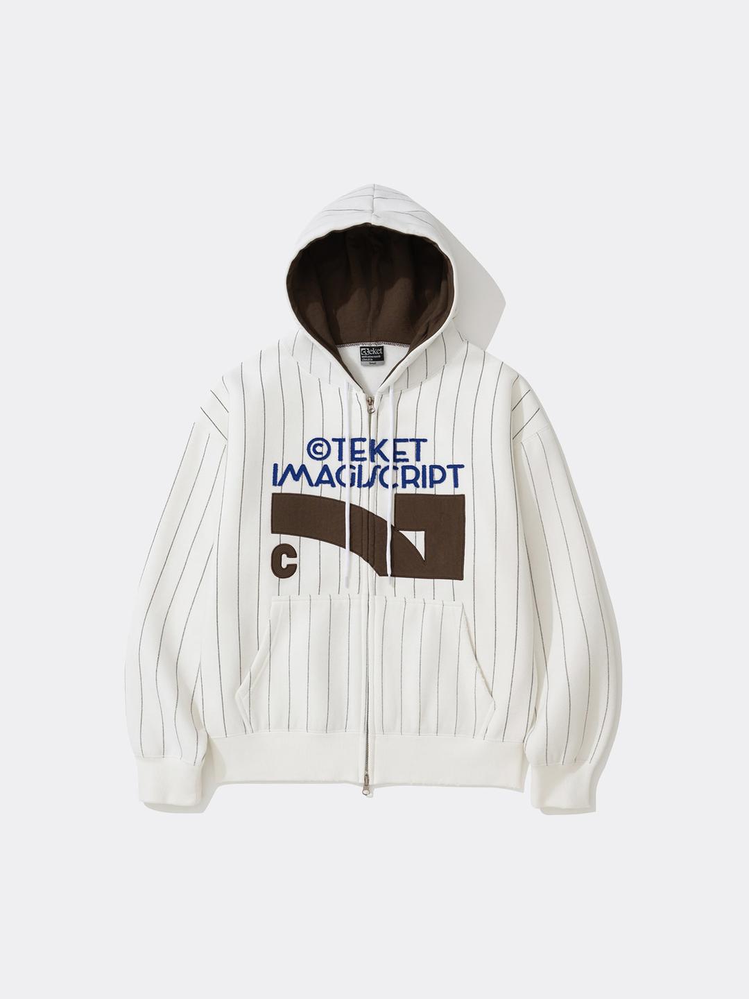 테켓 LITMEMO ZIP-UP HOODIE-WHITE
