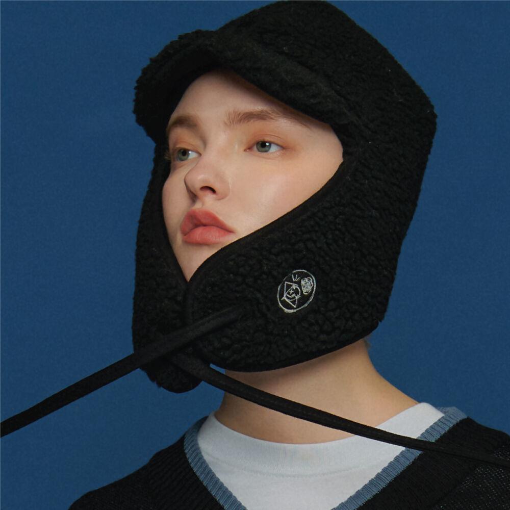 양털 이어플랩 트루퍼 블랙