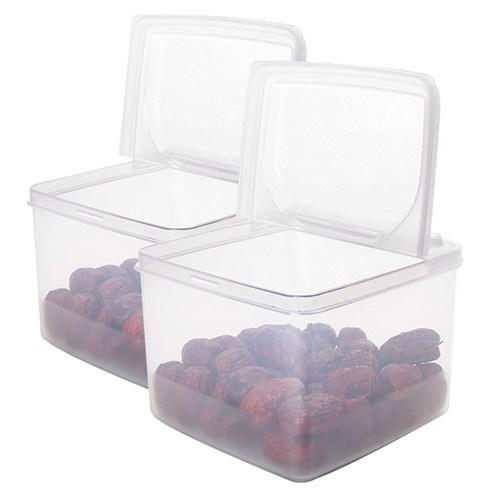 나카야 스탠딩 캐니스터 밀폐용기, 1.3L, 2개