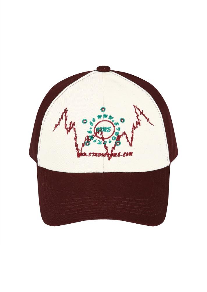 GRAFFITI BALL CAP (BURGUNDY)