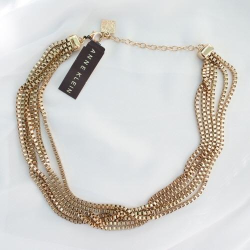 2000s ANNE KLEIN box chain dressy necklace