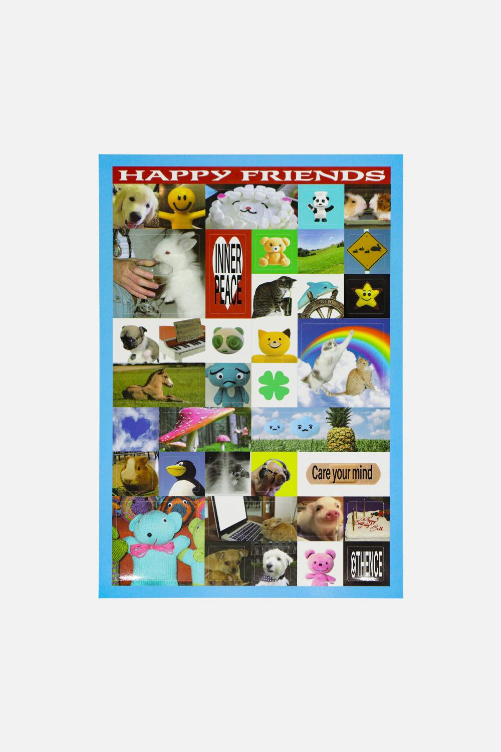 Square Sticker_Happy Friends