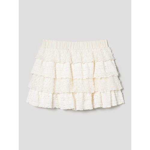 레이스 캉캉 스커트  아이보리