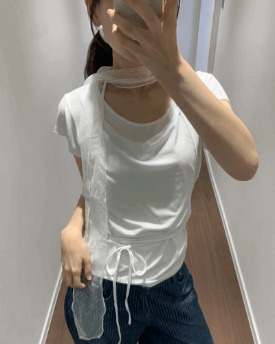 [오늘출발]글라스 슬림 도트 스카프 (2color) *블랙 당일 발송 가능!