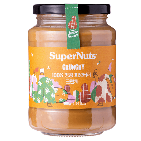 슈퍼너츠 100% 땅콩 피넛버터 크런치, 460g, 1개 - 잼/꿀/시럽 | 쿠팡