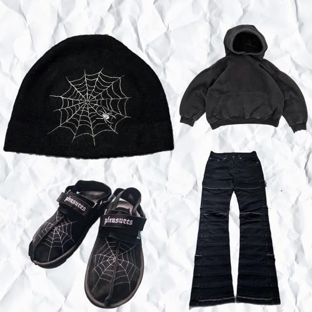 雰囲気抜群❗️】HYSTERIC GLAMOUR 蜘蛛の巣 長袖ニット Y2K