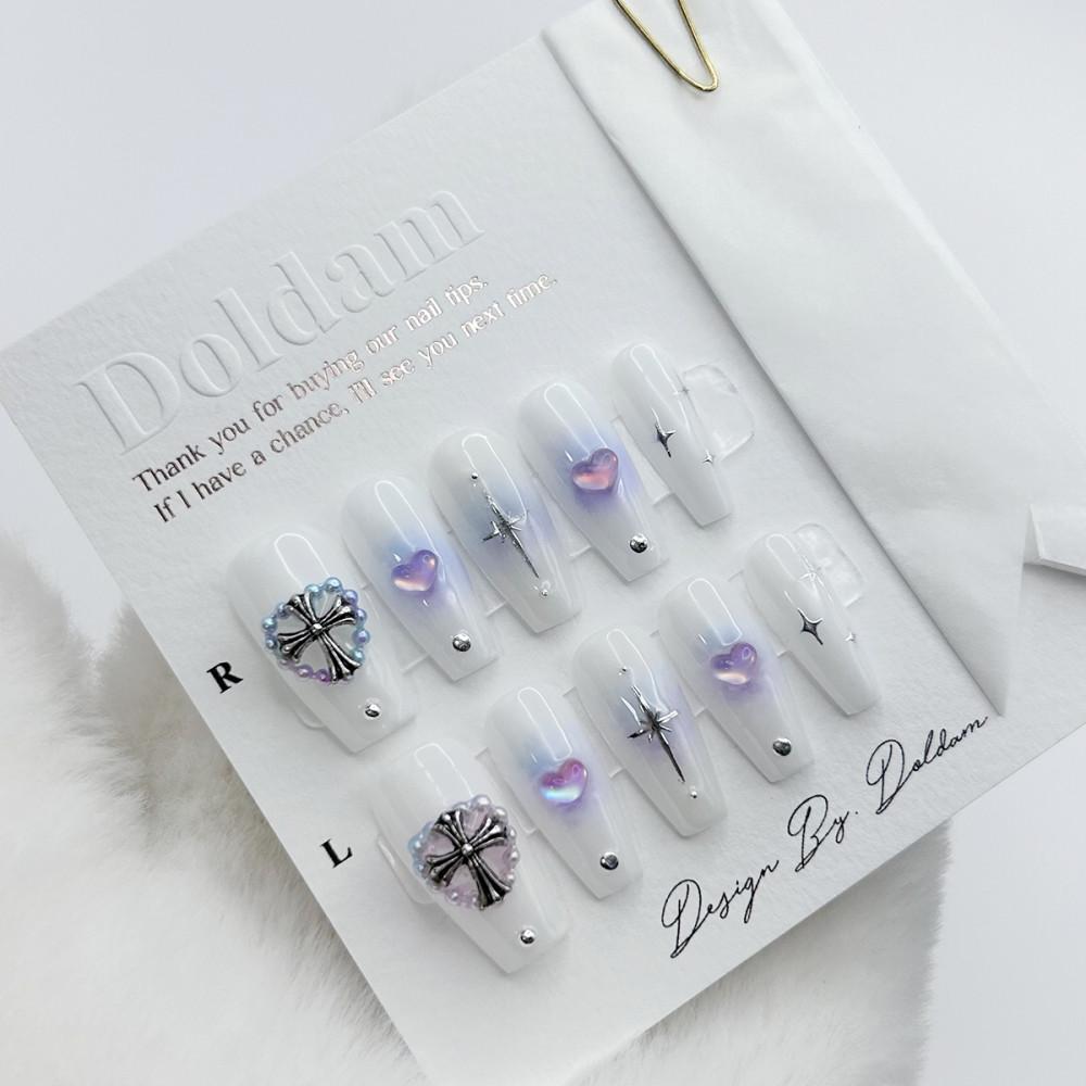 크롬키치 수제네일팁 네일 파츠 디자인 팁 스티커