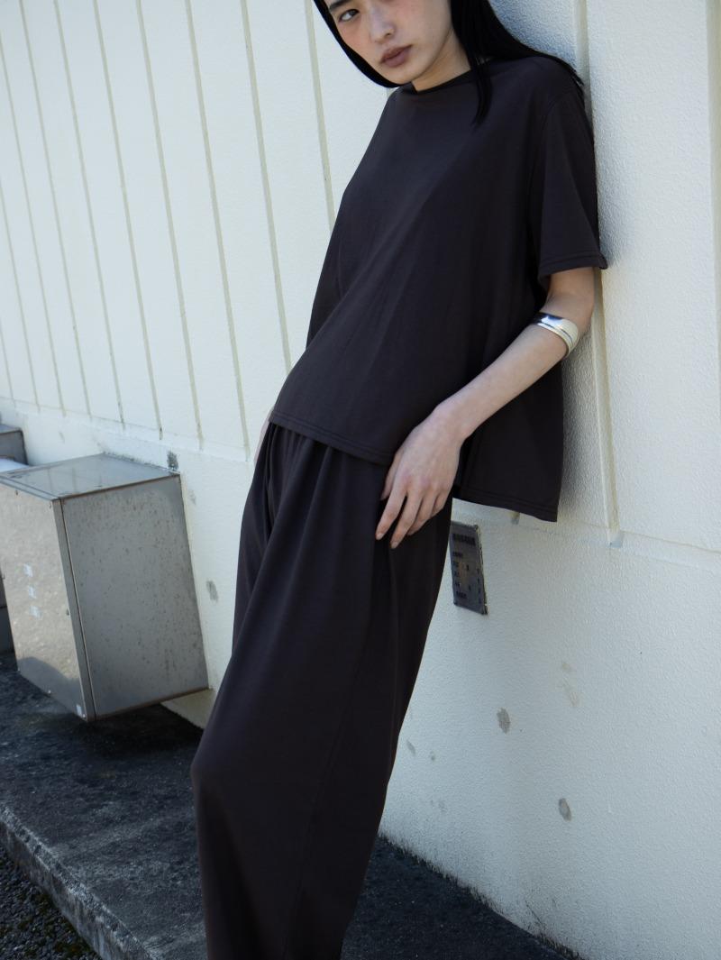 Relaxed loose pants (deep brown)