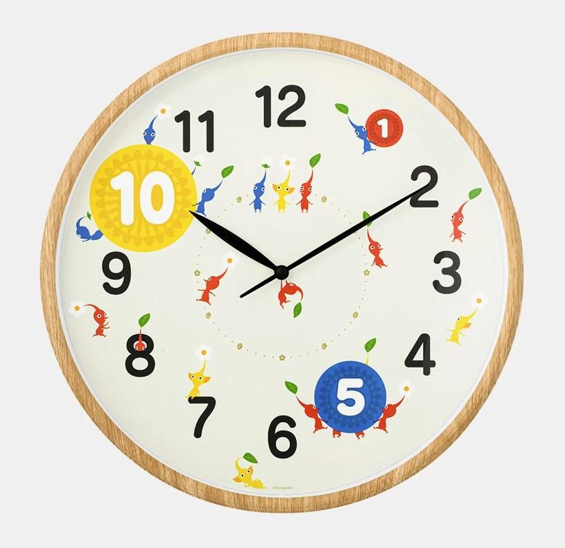 일본 닌텐도 스토어 피크민 벽걸이 시계