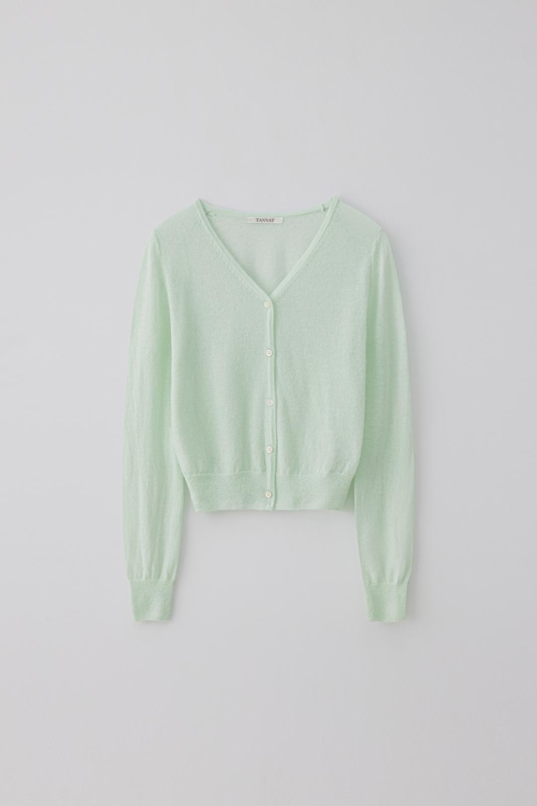 T/T Light v-neck button cardigan (mint)