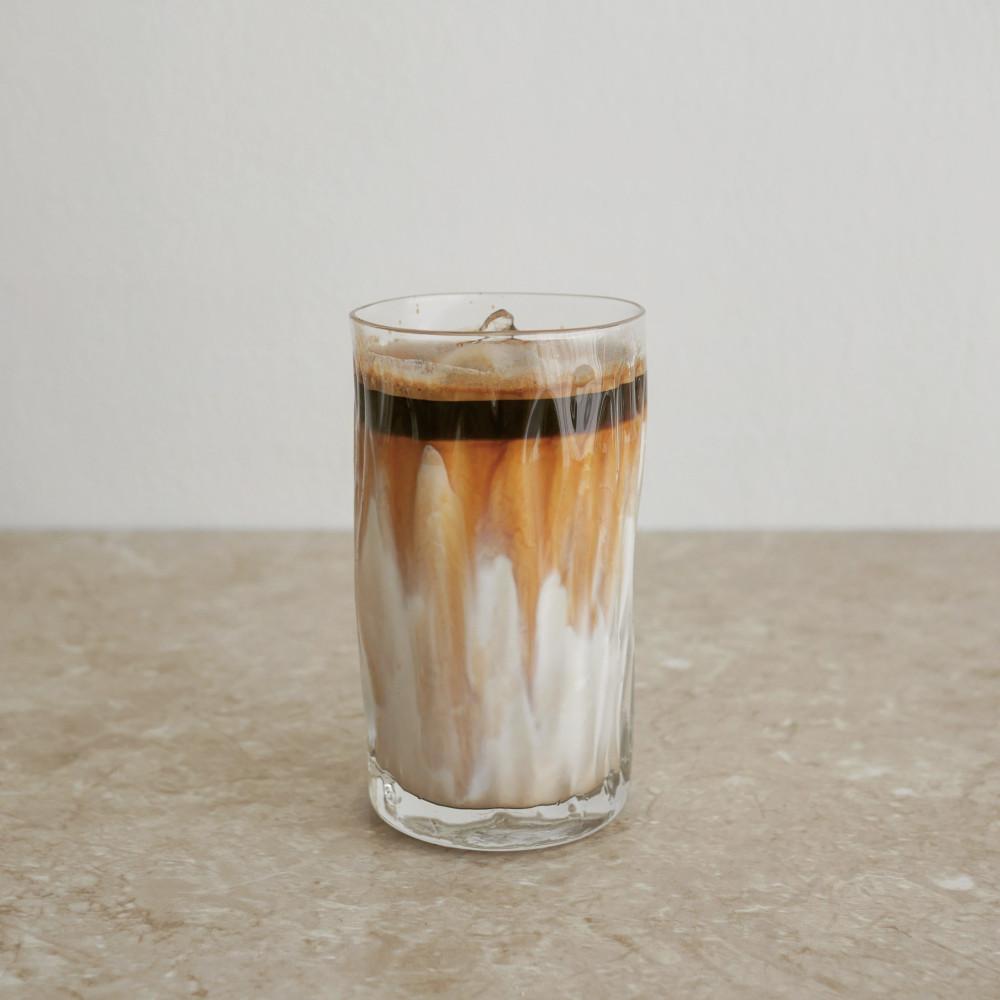 Long Flat white glass, 롱 플랫화이트잔, 홈카페 유리컵