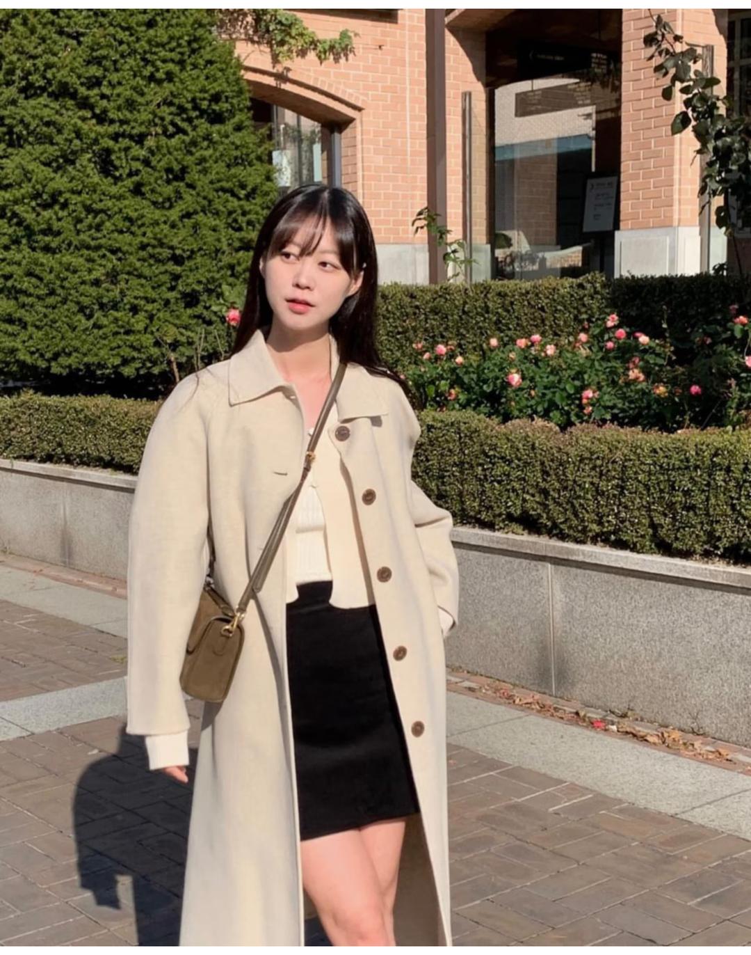 Handmade Single Raglan Coat [Cream Oat]