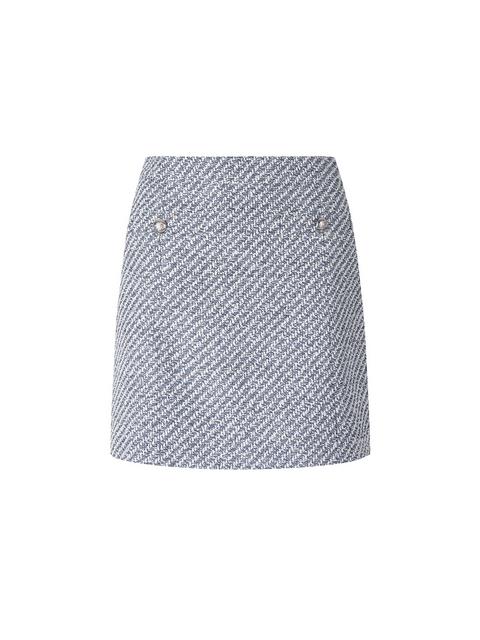 트위드 A라인 미니 스커트_V231MSD914