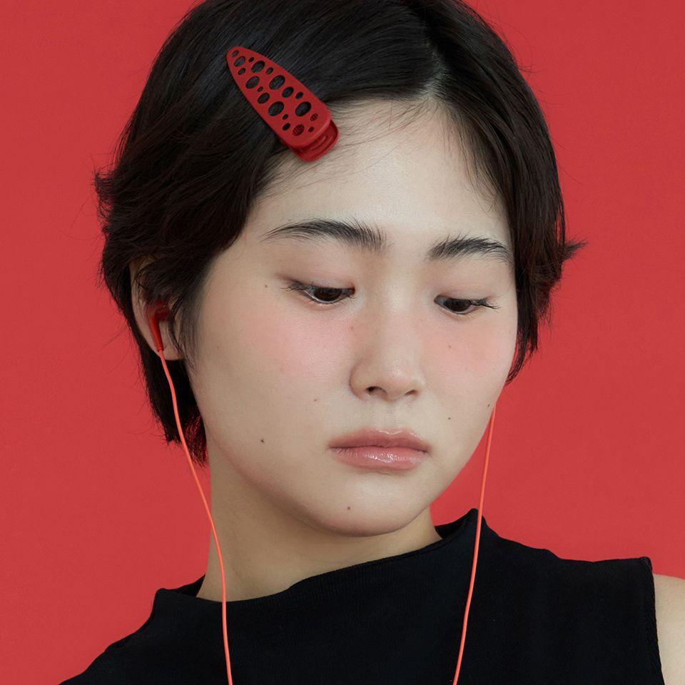 dot dot hair pin - red