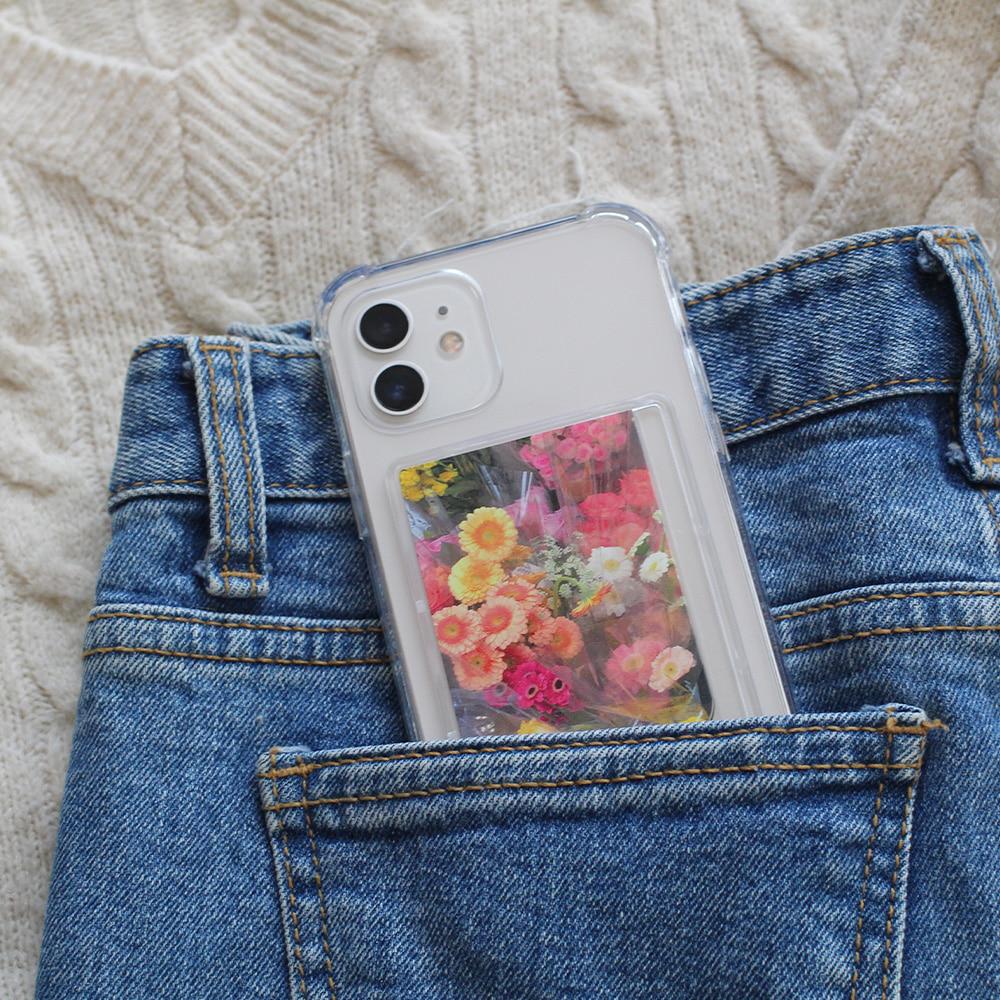 [카드/젤하드] 플라워샵 카드수납 폰케이스 (갤럭시 제작 가능)