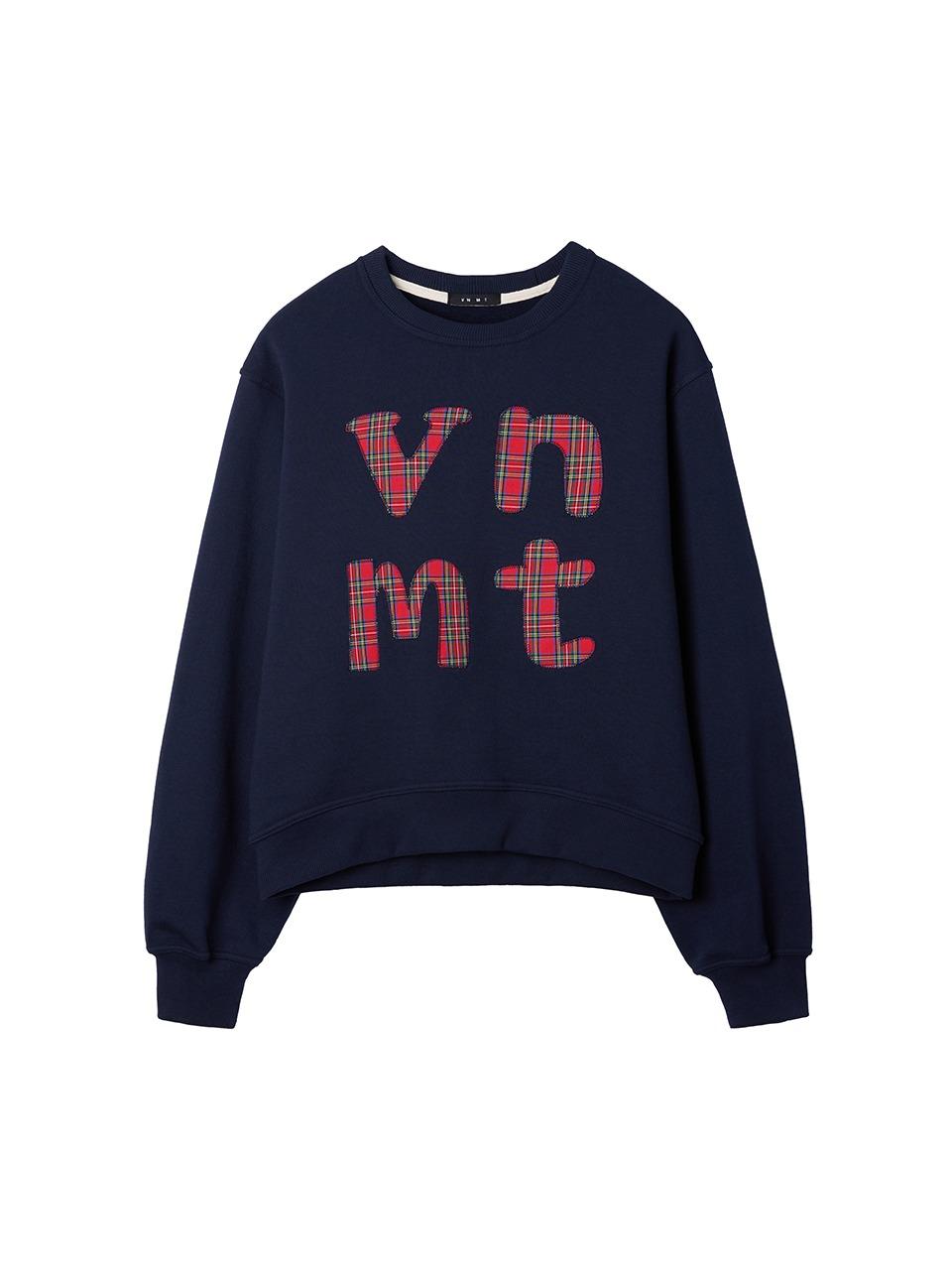 [02/21 예약배송] VNMT holiday patchwork sweatshirt_navy