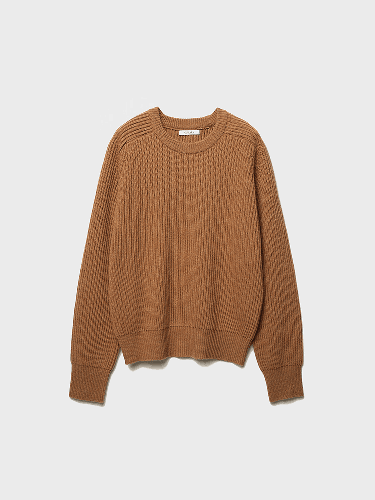 Saddler Wool Knit  [Camel Beige]