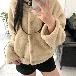 ⛄더블벨트 양털자켓 코트 (3colors)