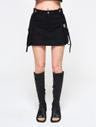 CROSS STRAP CARGO SKIRT BLACK