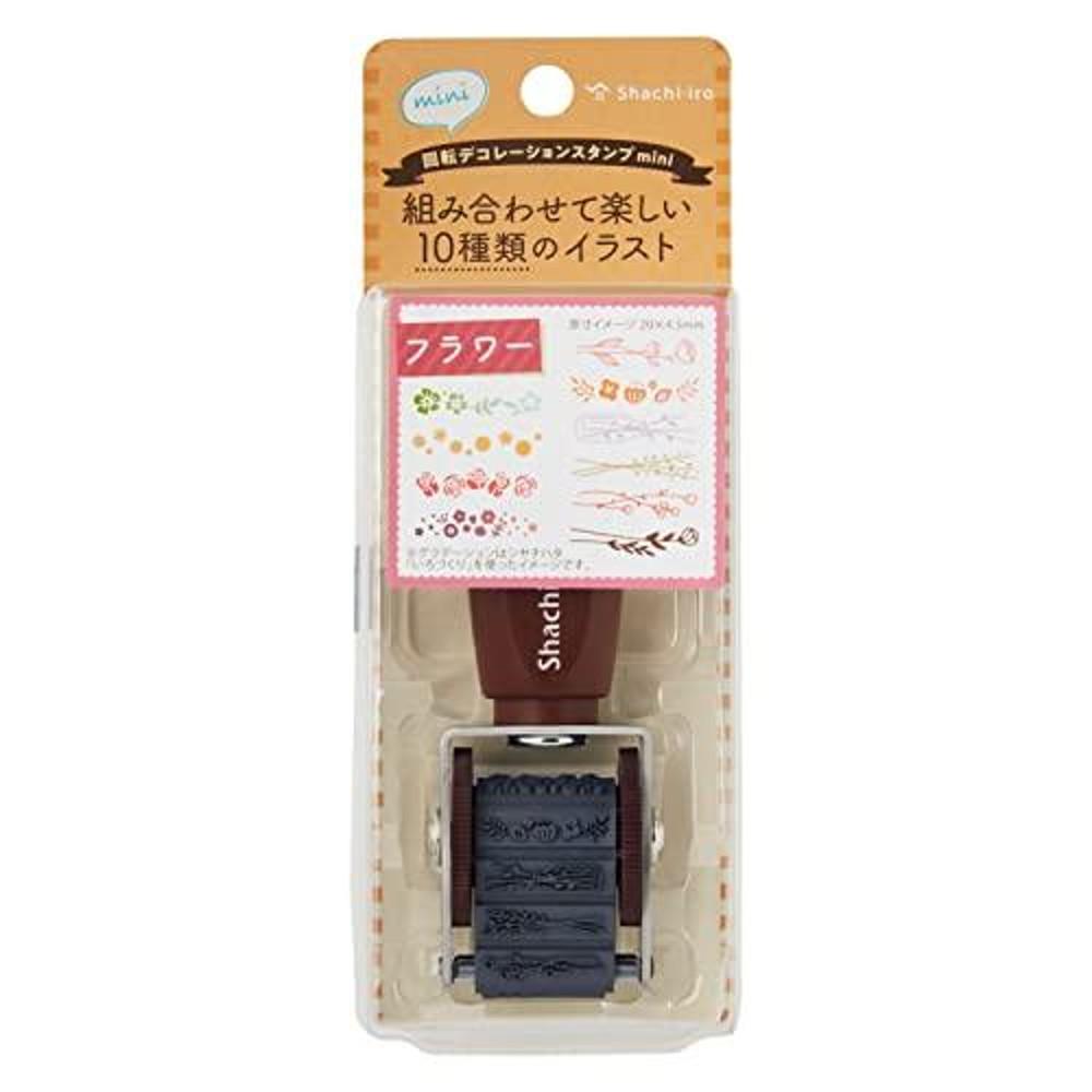 사치하타 미니 회전 롤러 스탬프 - 미니플라워 NRD-15A1