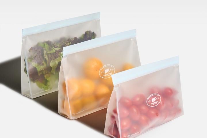 [오픈런딜 특가] 물로 씻어 다시 쓰는 다회용 지퍼백 3개입*2셋트