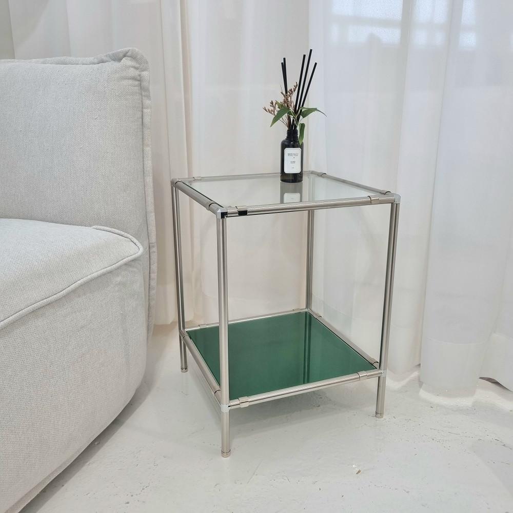 비햅핀퍼니처 모듈협탁 모듈가구 2단 미니 침대 협탁 사이드 테이블 미드센추리 선반 102