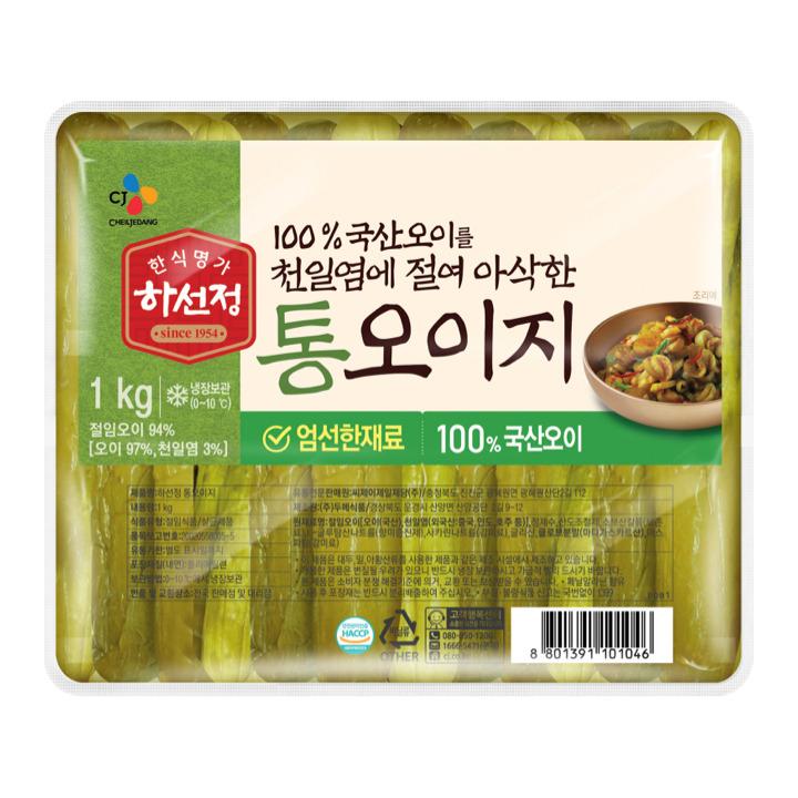 하선정 통오이지 1kg