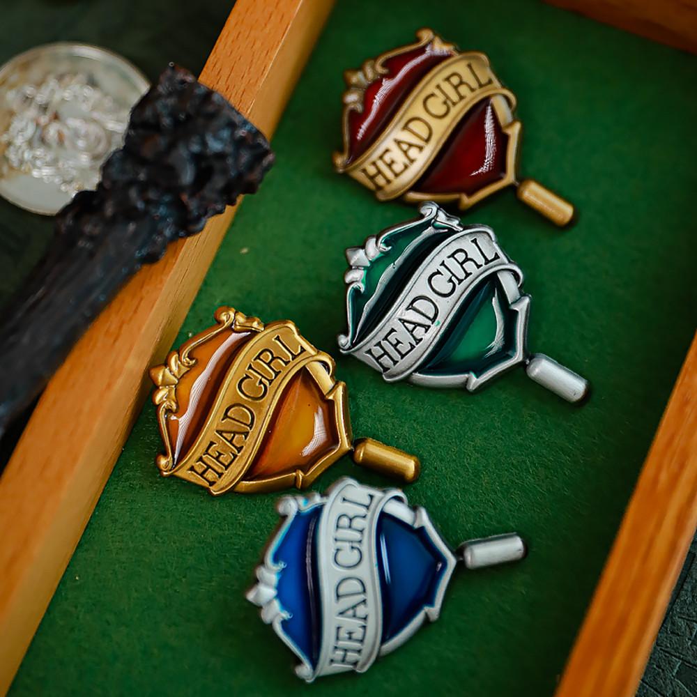 해리포터 헤드 브로치 뱃지 반장 호그와트 기숙사