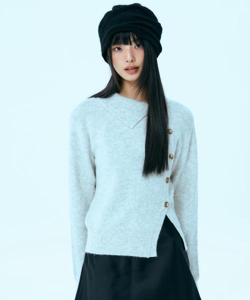 버튼 포인트 루즈핏 풀오버_MIWKAFV69T