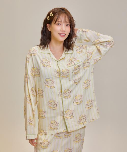 [먼작귀] 먼가 작고 귀여운 긴팔 파자마(YELLOW)_SPPPF49U05