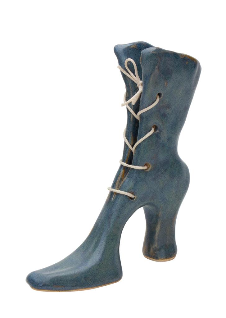 Vintage Denim Long Lace up Thigh Boot
