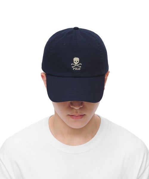 스컬 치노 볼캡 - 블루