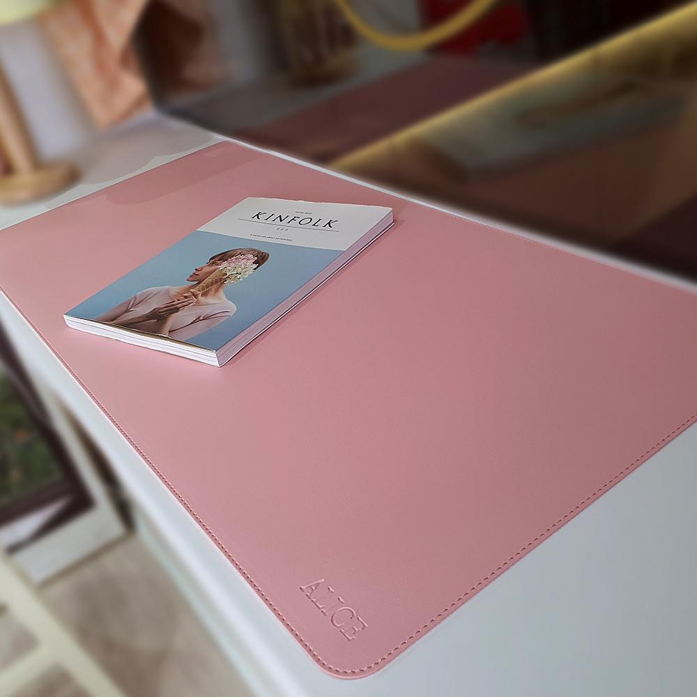 앨리스리빙 양면 데스크매트 책상 가죽 깔판 장패드 30X70