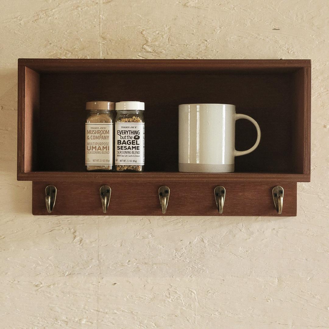 [SOIRO] Vintage wall-Box & hooks _ 벽걸이 박스형 선반 & 걸이 후크